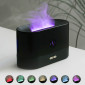 Светодиодный USB увлажнитель-ароматизатор Flame RGB, черный Светодиодный USB увлажнитель-ароматизатор Flame RGB, черный