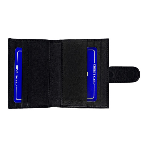 Футляр для кредитных карт и купюр/картхолдер Leather Road из нат. кожи, черный Футляр для кредитных карт и купюр/картхолдер Leather Road из нат. кожи, черный