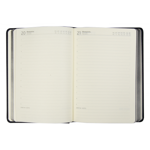 Ежедневник полудатированный Classic Soft А5, темно-синий, в твердой обложке с поролоном Ежедневник полудатированный Classic Soft А5, темно-синий, в твердой обложке с поролоном