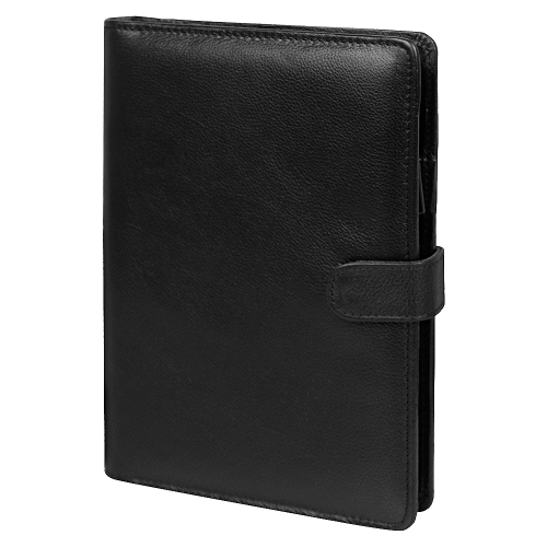 Ежедневник в суперобложке Country Leather Sky A5+ из нат. кожи, черный, недатированный, с магнитным клапаном, в подарочной коробке Ежедневник в суперобложке Country Leather Sky A5+ из нат. кожи, черный, недатированный, с магнитным клапаном, в подарочной коробке