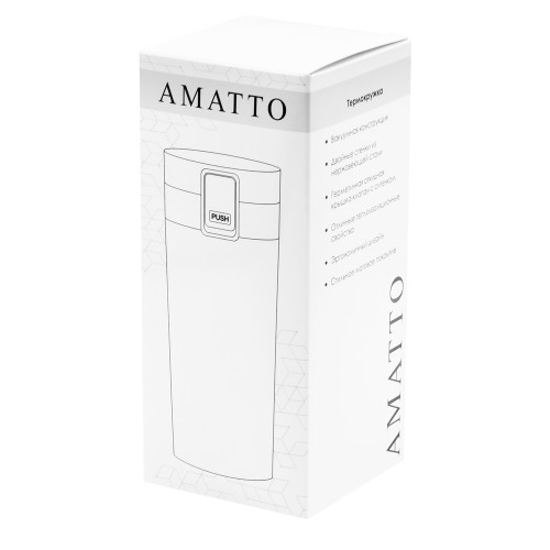 Термокружка Amatto, черного цвета Термокружка Amatto, черного цвета