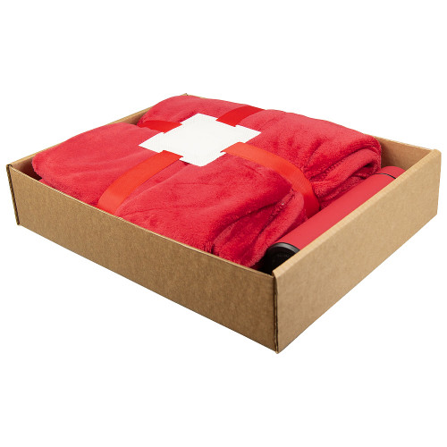 Набор подарочный Solution Superior Duo (плед Super Soft Comfort, термос Urban), красный Набор подарочный Solution Superior Duo (плед Super Soft Comfort, термос Urban), красный