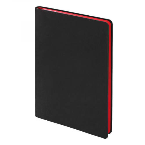 Ежедневник Flexy Latte Soft Touch Black Edition Color А5, черный/красный, недатированный, в гибкой обложке Ежедневник Flexy Latte Soft Touch Black Edition Color А5, черный/красный, недатированный, в гибкой обложке