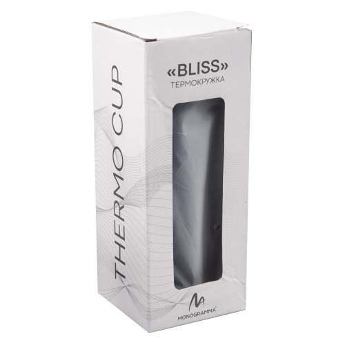 Термокружка Bliss пластик/металл, 460 мл, белый Термокружка Bliss пластик/металл, 460 мл, белый