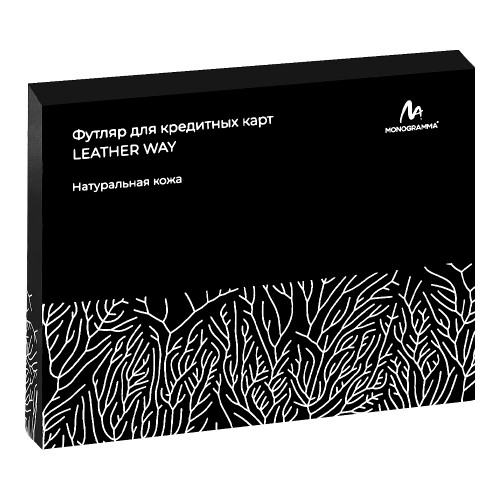 Футляр для кредитных карт/картхолдер Leather Way из нат. кожи, черный Футляр для кредитных карт/картхолдер Leather Way из нат. кожи, черный