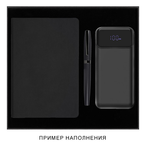 Подарочная коробка, размер 29,7*28,0*4,5 см, Solution Prestige Magnum Soft Touch с магнитным клапаном под индивидуальную вырубку, черная, с черным ложементом Подарочная коробка, размер 29,7*28,0*4,5 см, Solution Prestige Magnum Soft Touch с магнитным клапаном под индивидуальную вырубку, черная, с черным ложементом