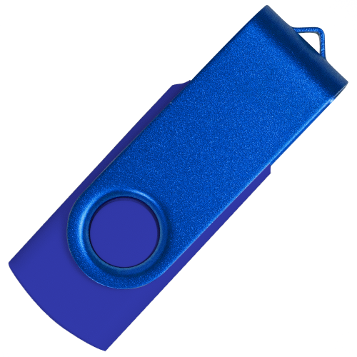 Флеш накопитель USB 2.0 Twister Assembly 16GB, пластик Софт Тач/металл, синий/синий Флеш накопитель USB 2.0 Twister Assembly 16GB, пластик Софт Тач/металл, синий/синий