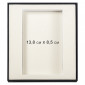 Коробка подарочная, размер 16*14*2 см, Solution Superior Linen, черная, бежевый ложемент с прямоугольной вырубкой
